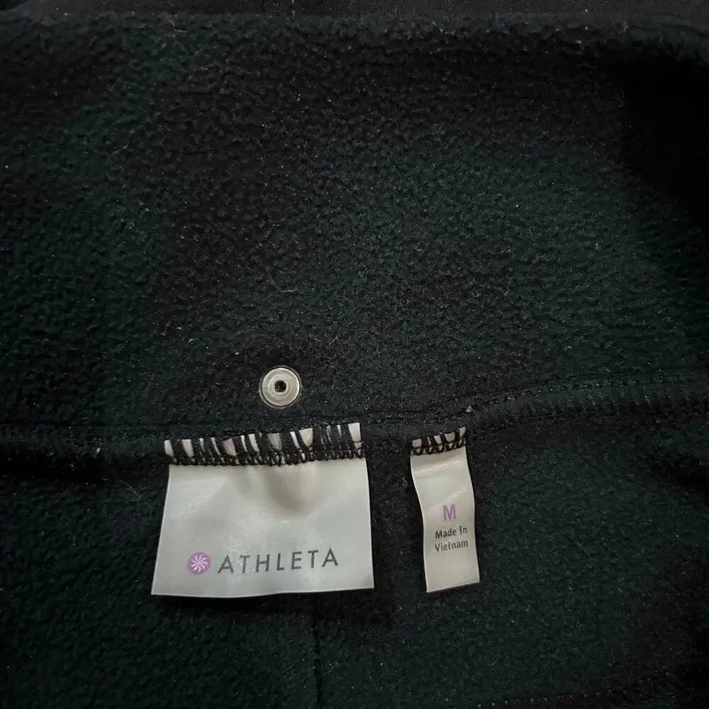 Athleta Snowslide Fleece Lined Black Cargo Mini Skirt Womens Medium Outdoor Hike